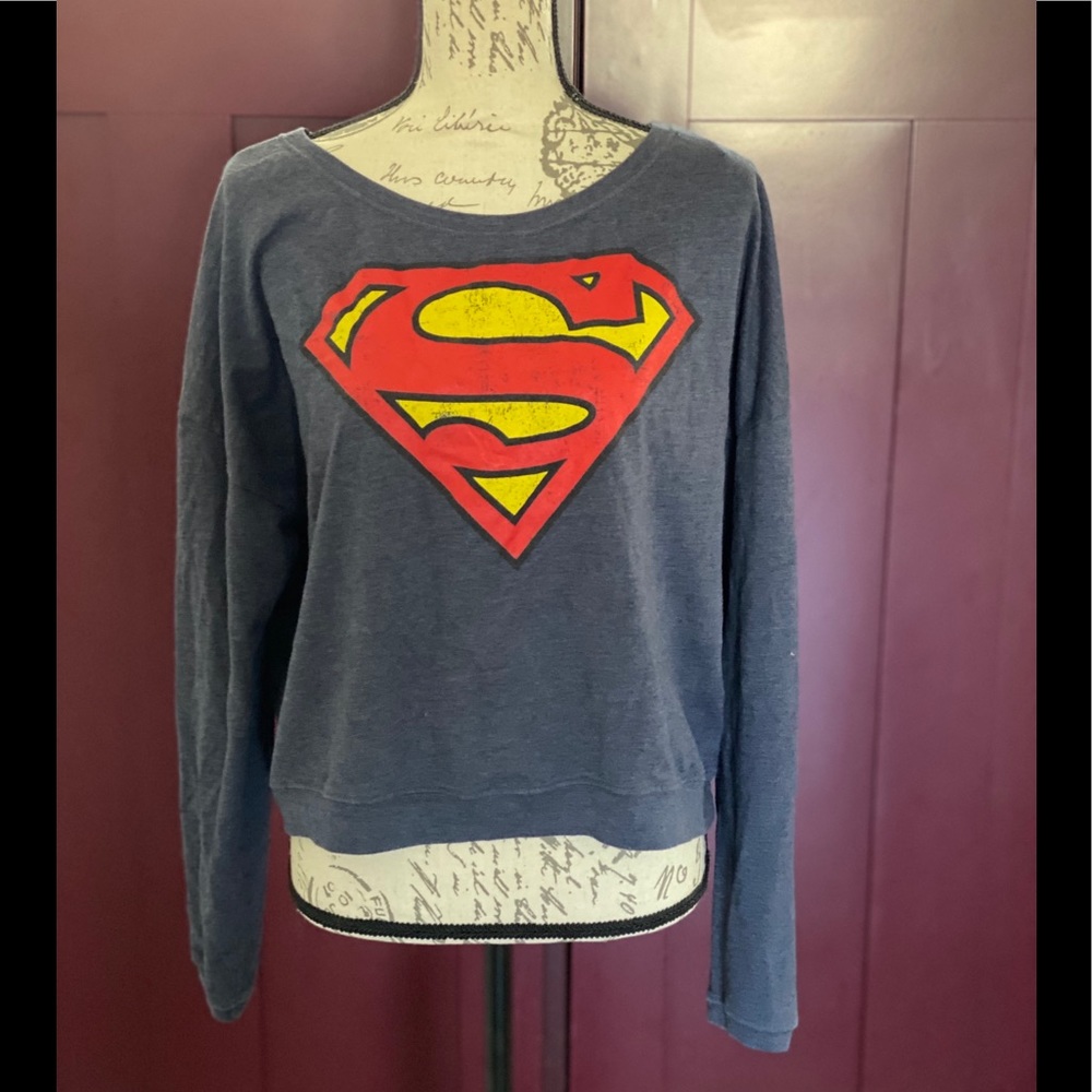 Superman relaxed fit long sleeve